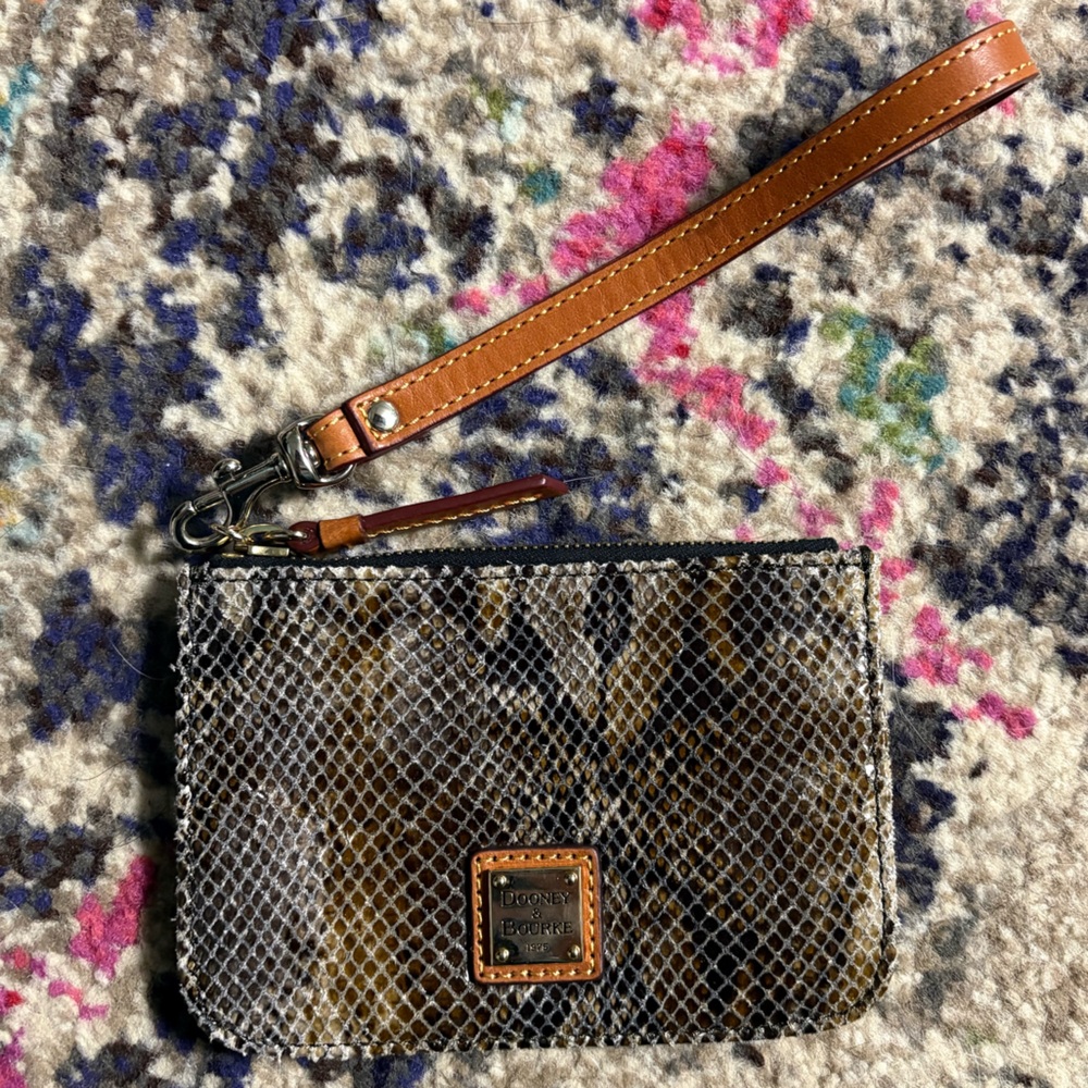 Dooney & Burke Snakeskin Wristlet